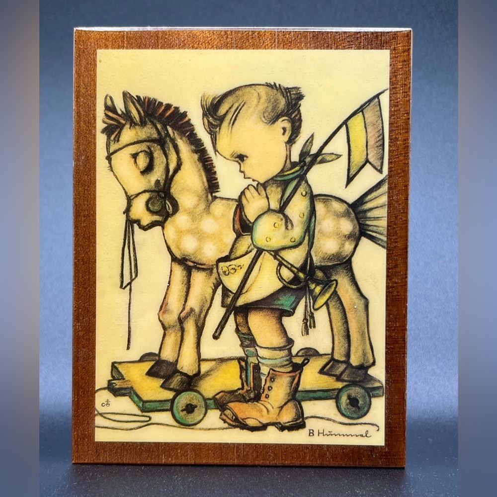 Vintage Hummel wood jewelry box made in Italy